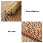 Classic Faux Sisal Thickened Cat Scratcher Mat Anti-Scratch Non-Slip Rug