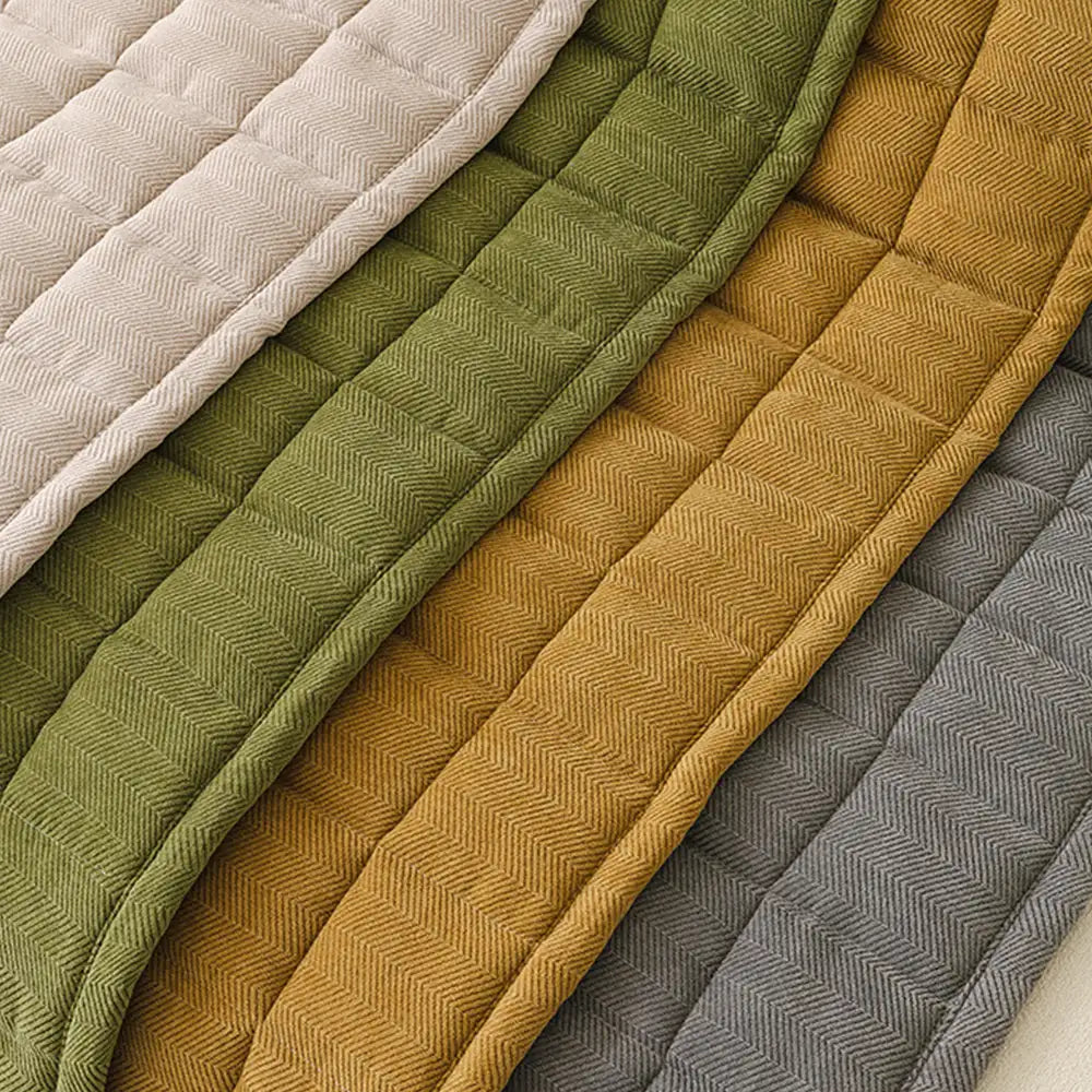 Herringbone Chenille Elegant Breathable Sofa Decoration One-Piece Non-slip Couch Cover
