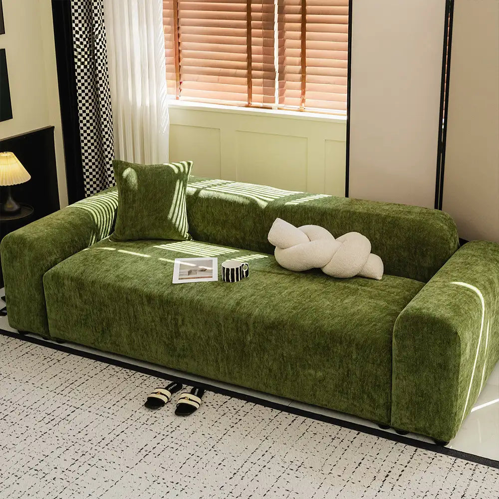Herringbone Full Coverage Scratch-Resistant Sofa Protection Magic Stretch Couch Cover