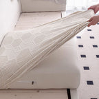 Honeycomb Pattern Water-resistant Stretch Full-Cover Magic Sectional Couch Cover