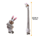 Long Neck Animal Squeaky Plush Dog Toy Interactive Chew Toy