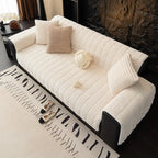 Waterproof One-Piece Cozy Flannel Sofa Protection Non-Slip Outdoor Couch Cover