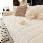 Waterproof One-Piece Cozy Flannel Sofa Protection Non-Slip Couch Cover