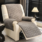 One-Piece Short Plush Comfortable Skin-Friendly Furniture Protection Couch Cover - Puzzle