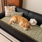 Pet-Friendly Chenille Textured One-Piece Non-Slip Couch Cover with Frayed Edges