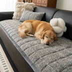 Pet-Friendly Chenille Textured One-Piece Non-Slip Couch Cover with Frayed Edges