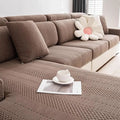 Polar Fleece Soft Antistatic Protection Sofa Stretch Full Wrap Sectional Couch Cover