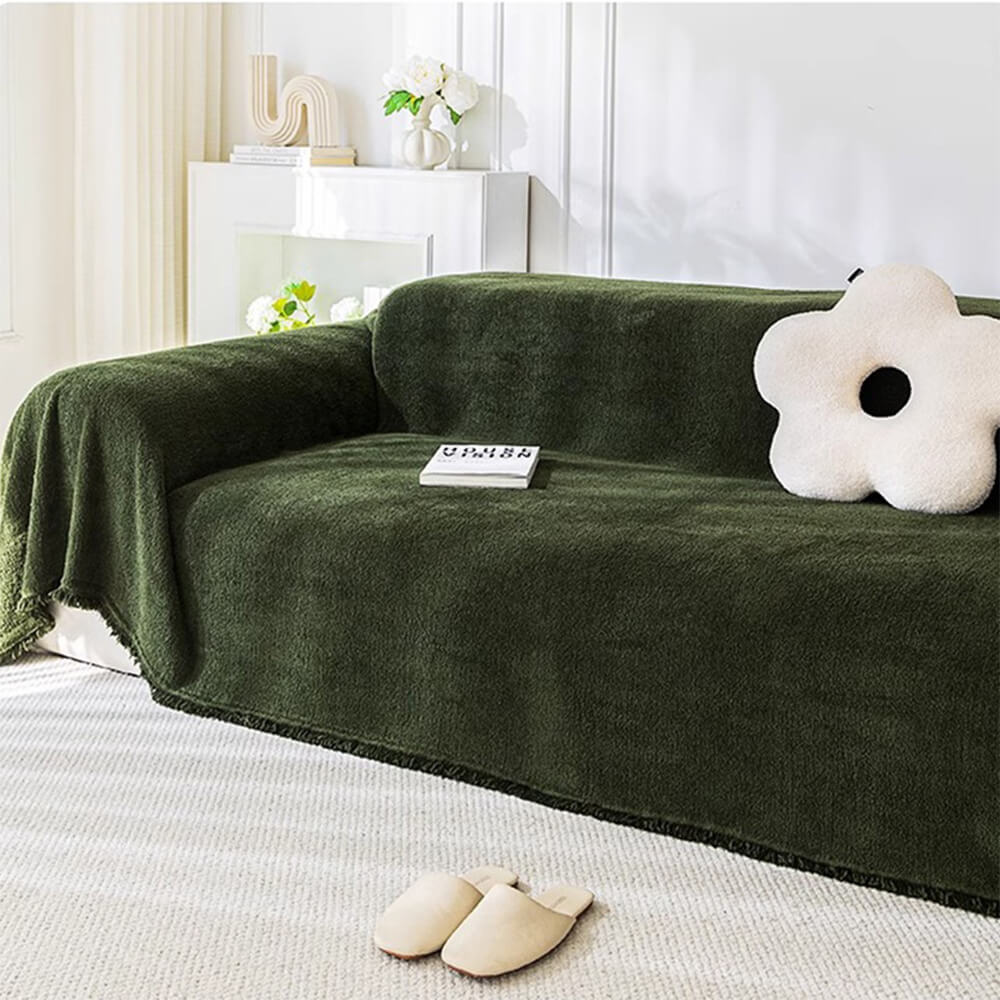Soft Plush Water-resistant Multi-Purpose Furniture Protection Armchair Cover