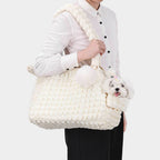 Trendy Cozy Lightweight Cat Carrier Breathable Detachable Pet Carrier Shoulder Bag