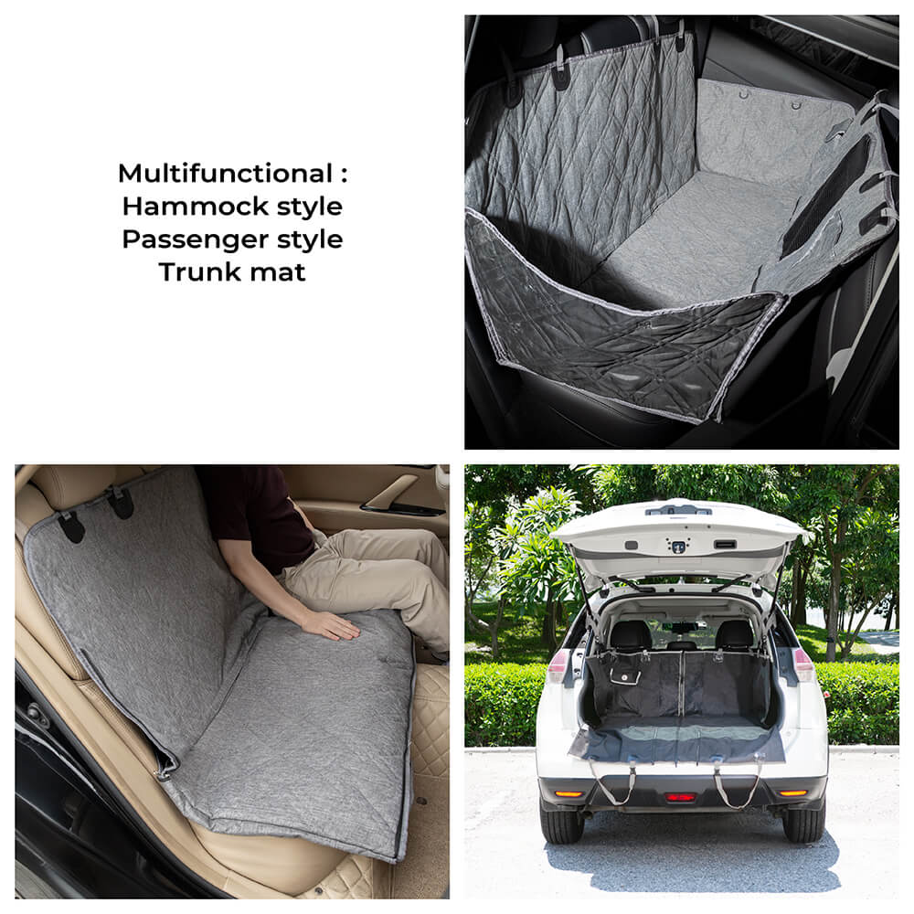 Oxford Fabric Waterproof Scratch Resistant Dog Car Seat Cover Dog Hammock for Car