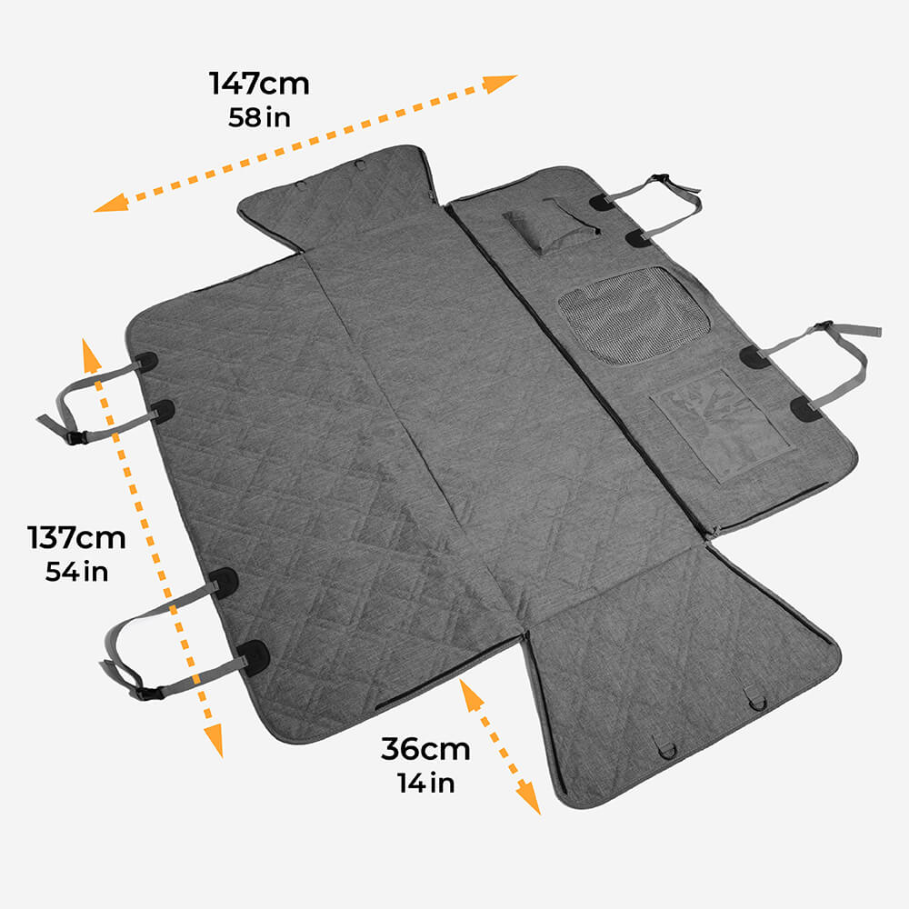 Oxford Fabric Waterproof Scratch Resistant Dog Car Seat Cover Dog Hammock for Car