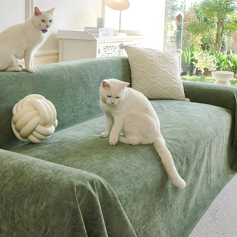 Soft and Waterproof Scratch-Resistant Non-Linting Throw Armchair Cover