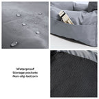 Travel Bolster Safety Waterproof Medium Large Dog Car Back Seat Bed