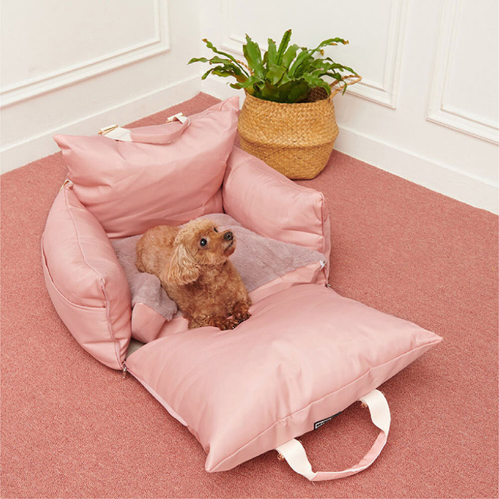 Waterproof ISOFIX Dog Car Seat Bed with LATCH System - First Class