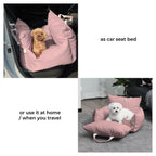 Waterproof ISOFIX Dog Car Seat Bed with LATCH System - First Class
