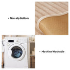 Furry Striped Sofa Protection Non-Slip Plush Recliner Couch Cover Sectional Couch Cover - Solid