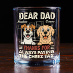 Dog Approved Snack Taxes - Personalized Whiskey Glass