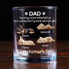 I Own You For Sure Pet Ver - Personalized Whiskey Glass