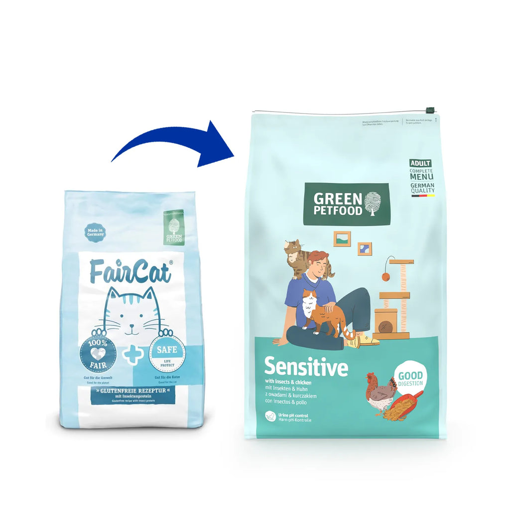 Green Petfood - FairCat Safe Dry Food with Insect Protein