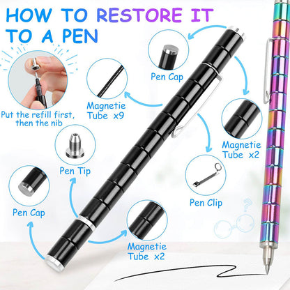 🤣🖊️Magnetic Fidget Pen: Transform Into Various Shapes
