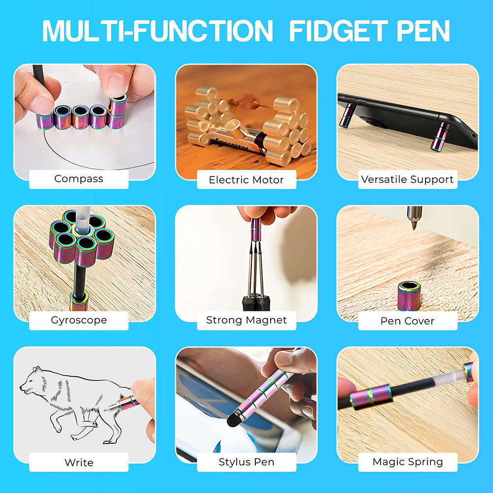 🤣🖊️Magnetic Fidget Pen: Transform Into Various Shapes