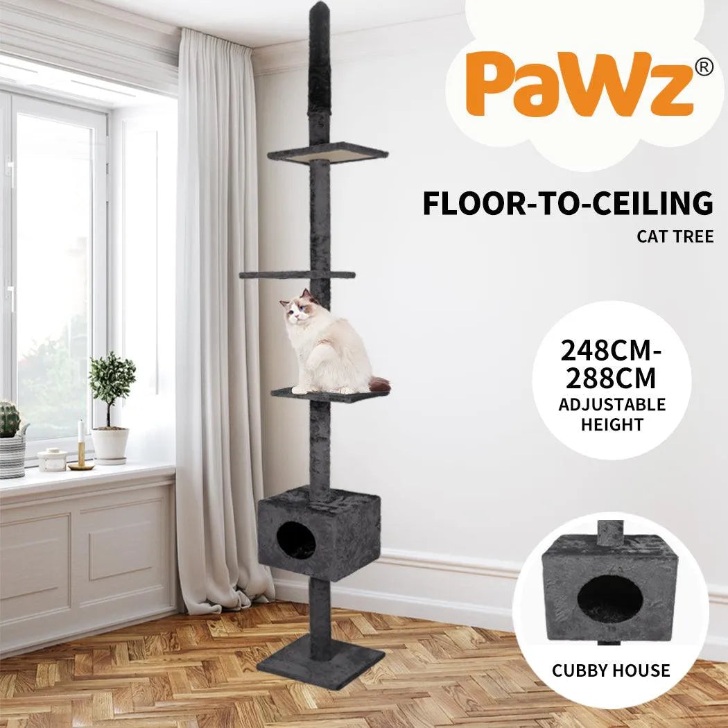 Cat Scratching Post Tree Beige