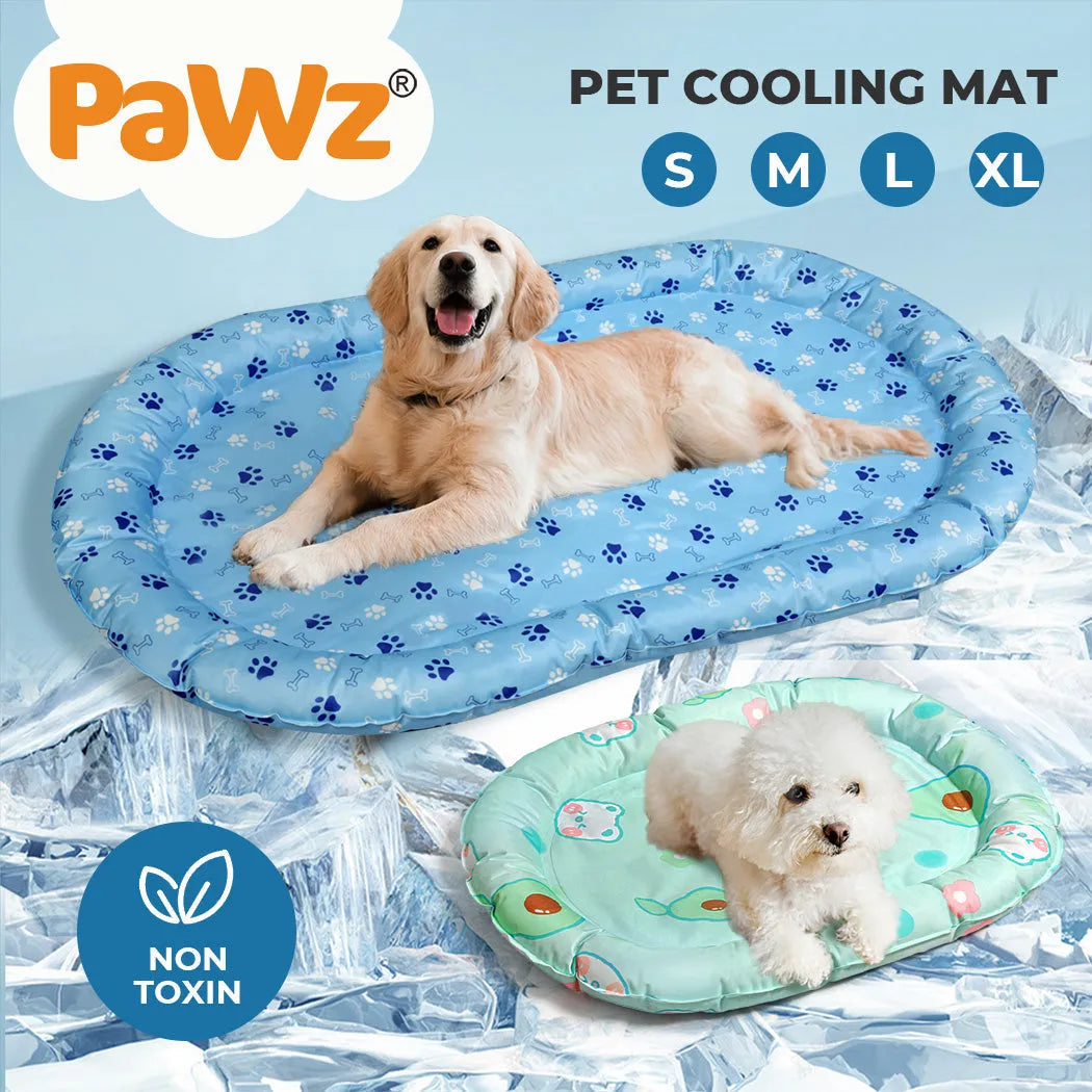 Pet Cooling Mat Dog Cat Gel Non-Toxic Bed Pillow Self-cool Summer Ice Pad