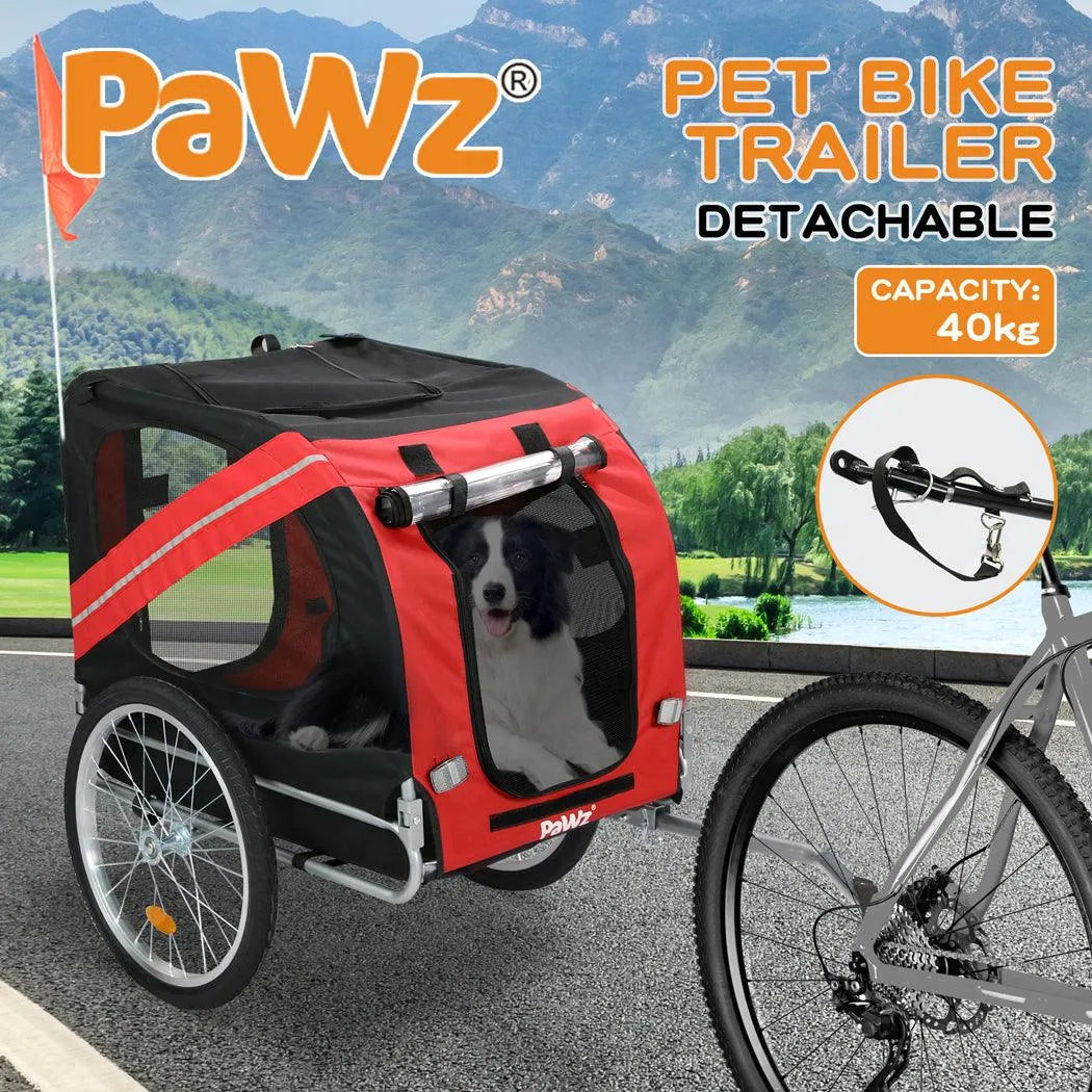 Pet Trailer Bike Foldable Pet Trailer Outdoor Cycling With Sunroof