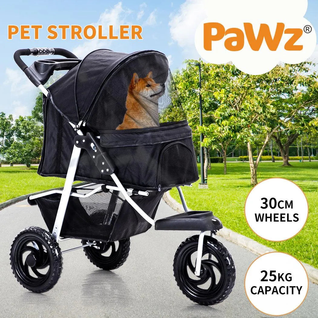 Pet Dog Stroller Pram - Black
