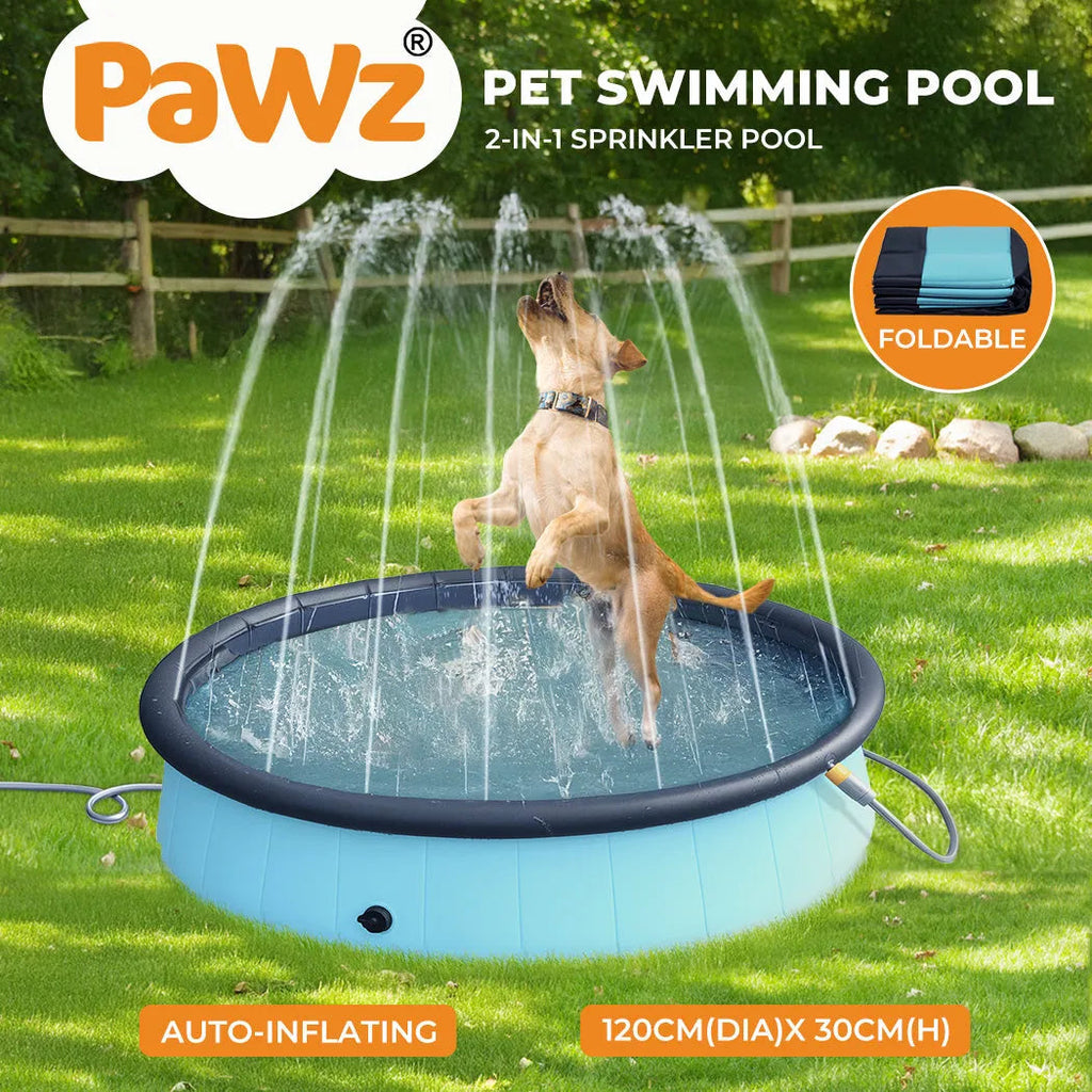 Pet Dog Pool – Folding 2-in-1 Splash Bath Tub