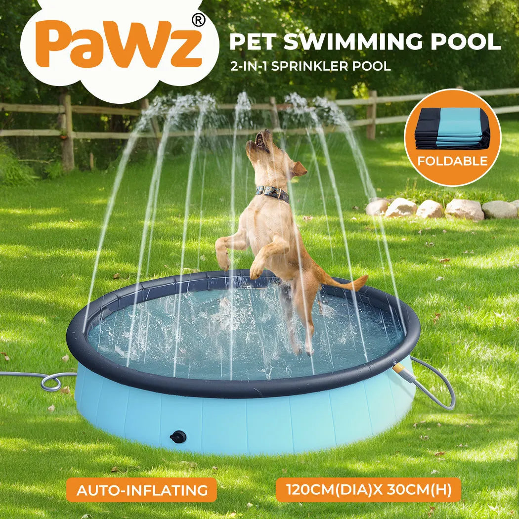 Pet Dog Pool – Folding 2-in-1 Splash Bath Tub