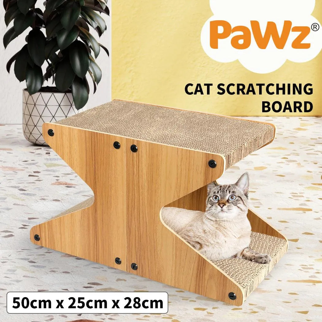 Cat Scratching Scratcher Board Cat Tree Pad Lounge Toy Corrugated Cardboard