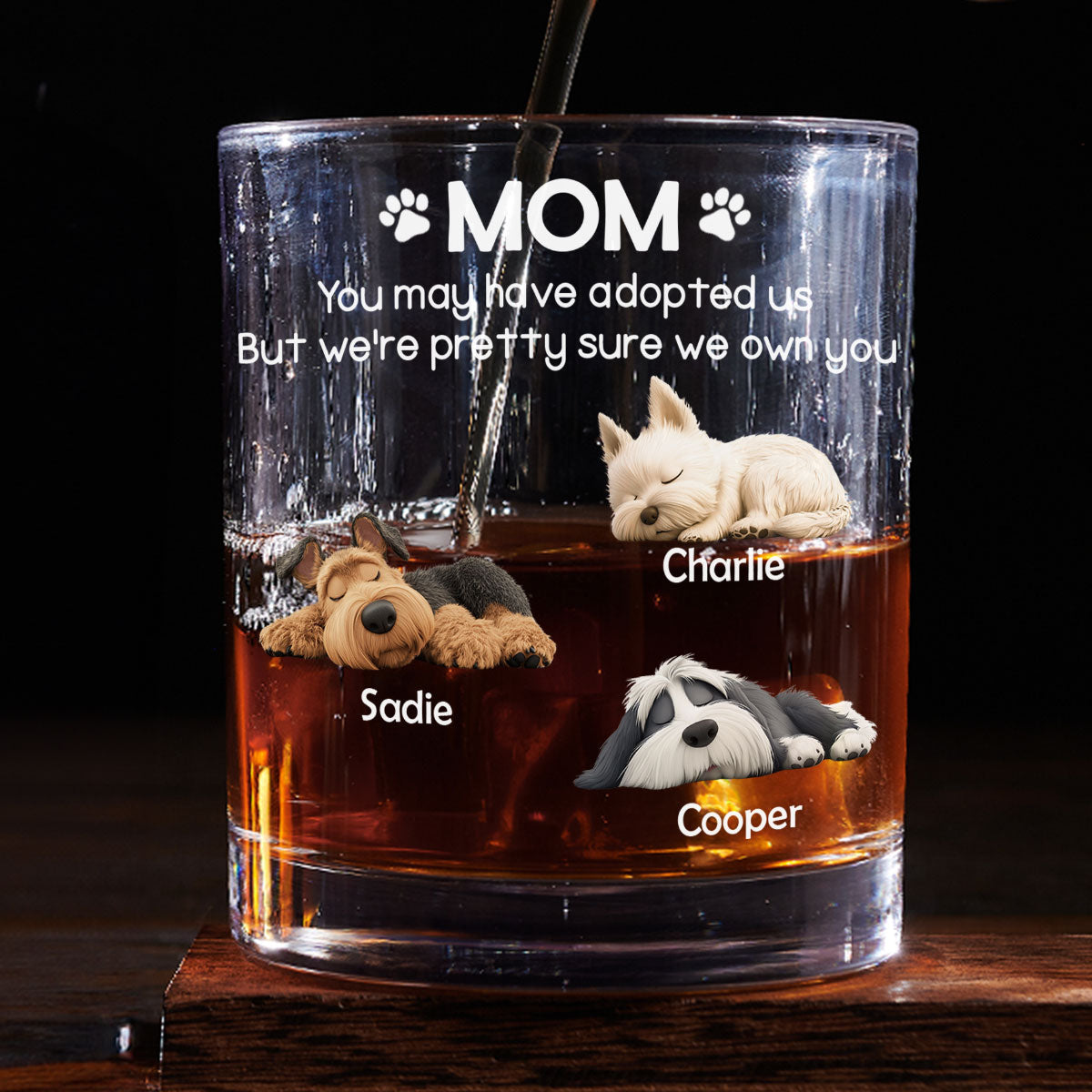 I Own You For Sure Version 2 - Personalized Whiskey Glass