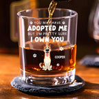 Stylized Funny Pretty Sure - Personalized Whiskey Glass