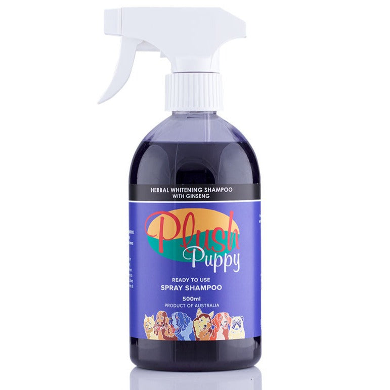 Plush Puppy Herbal Whitening Shampoo with Ginseng Ready to Use Spray