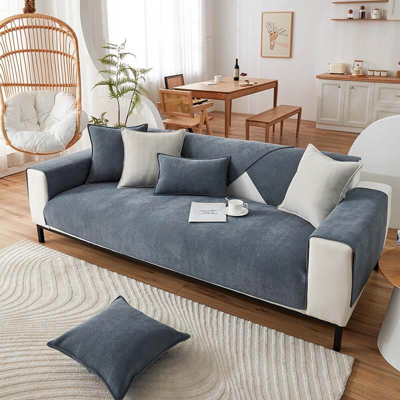Herringbone Cushion Chenille Waterproof & Antifouling Pillow