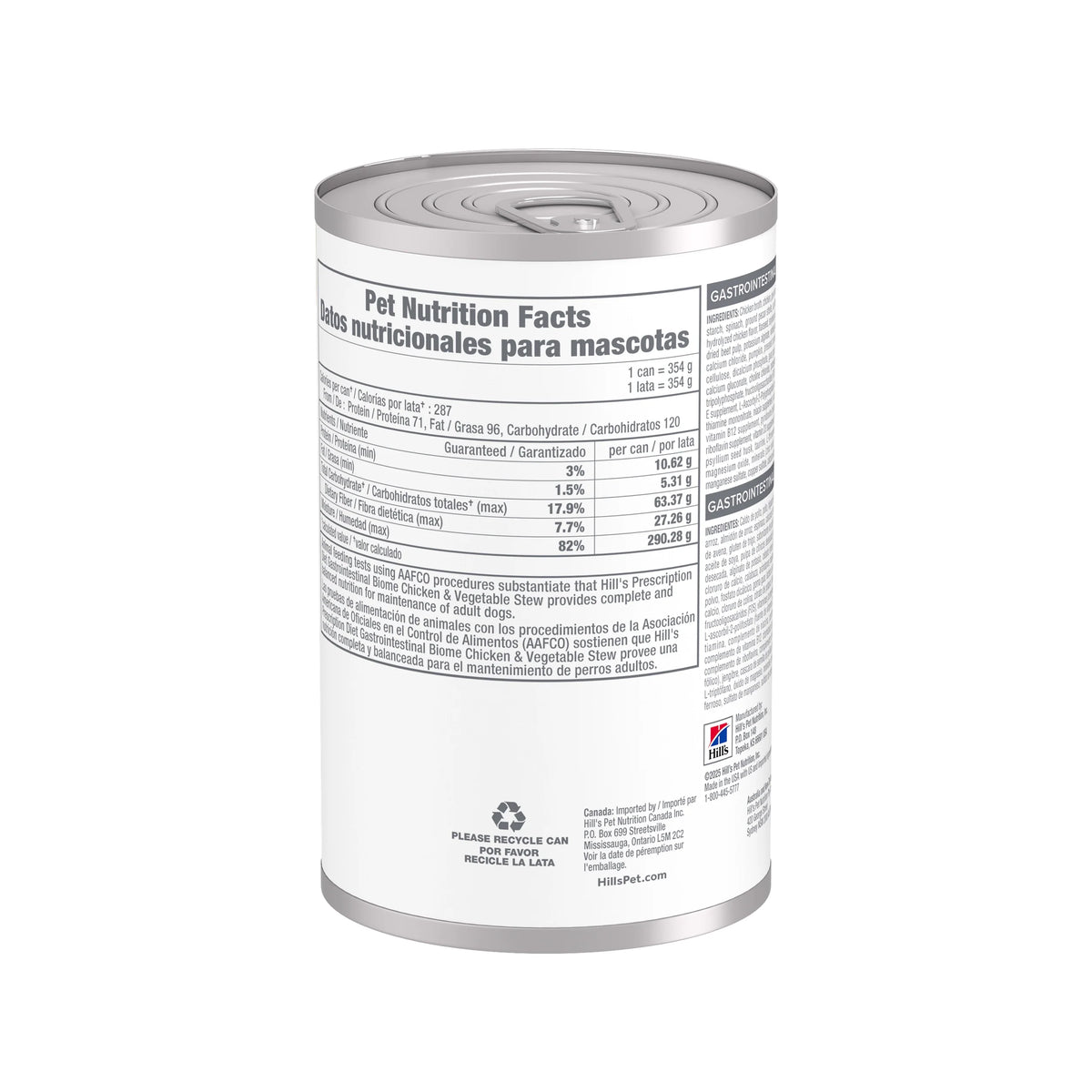 Hill's Prescription Diet - Canine Gastrointestinal Biome Chicken & Vegetable Stew