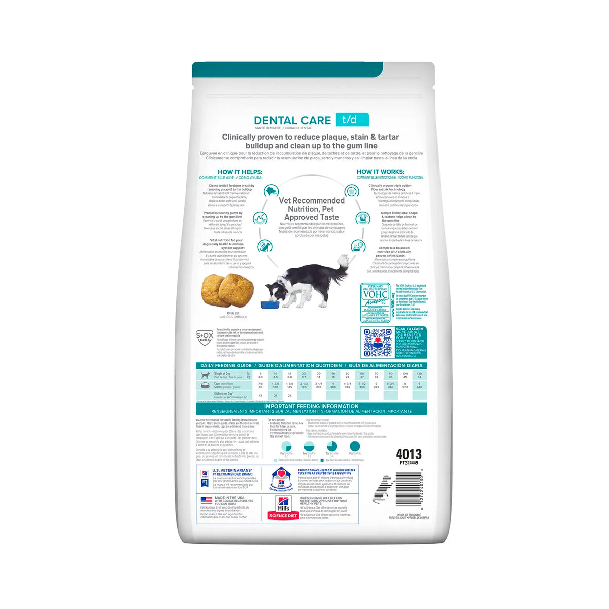 Hill's Prescription Diet - Canine t/d Dental Care 5lb