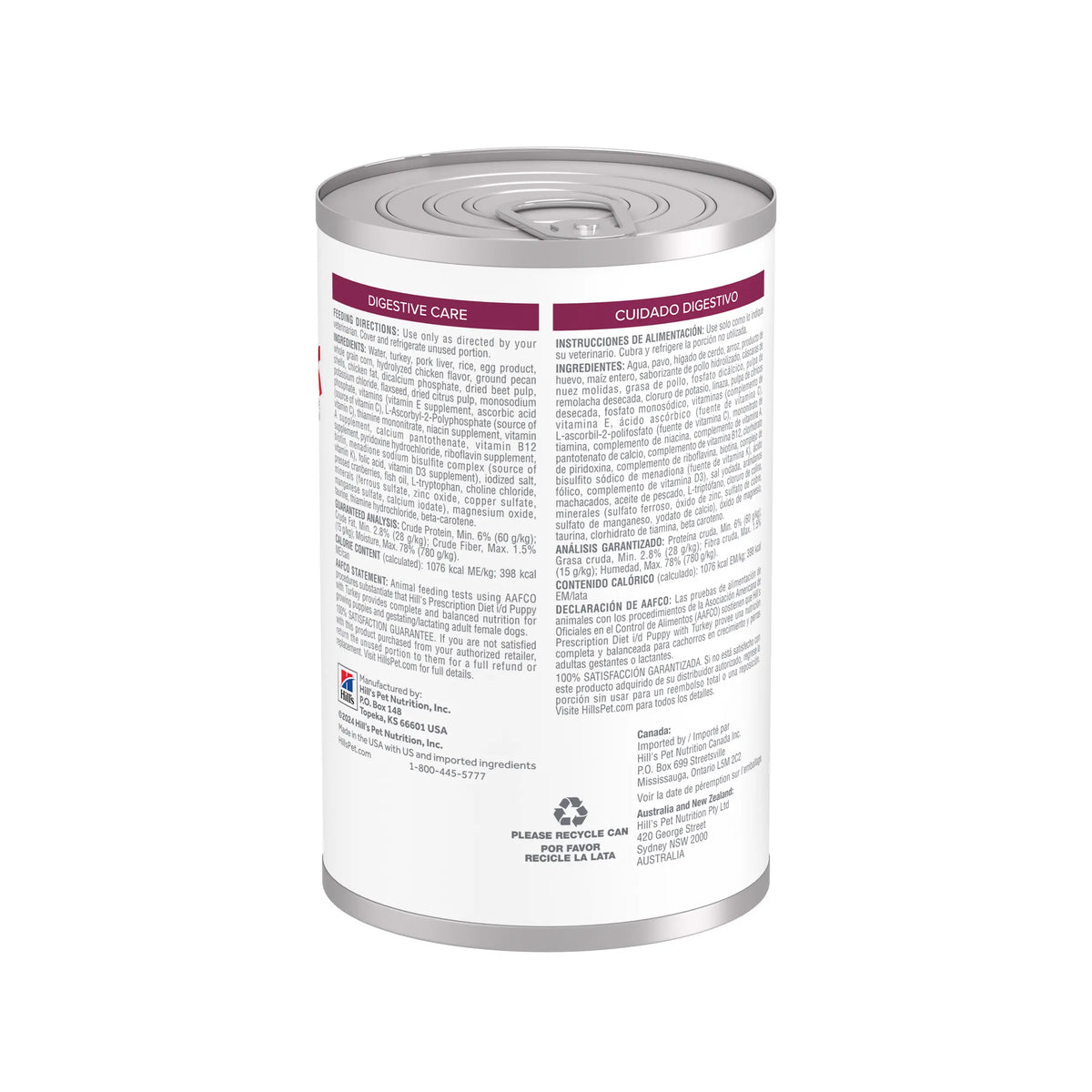 Hill's Prescription Diet - Canine i/d Puppy Turkey Digestive Care Canned