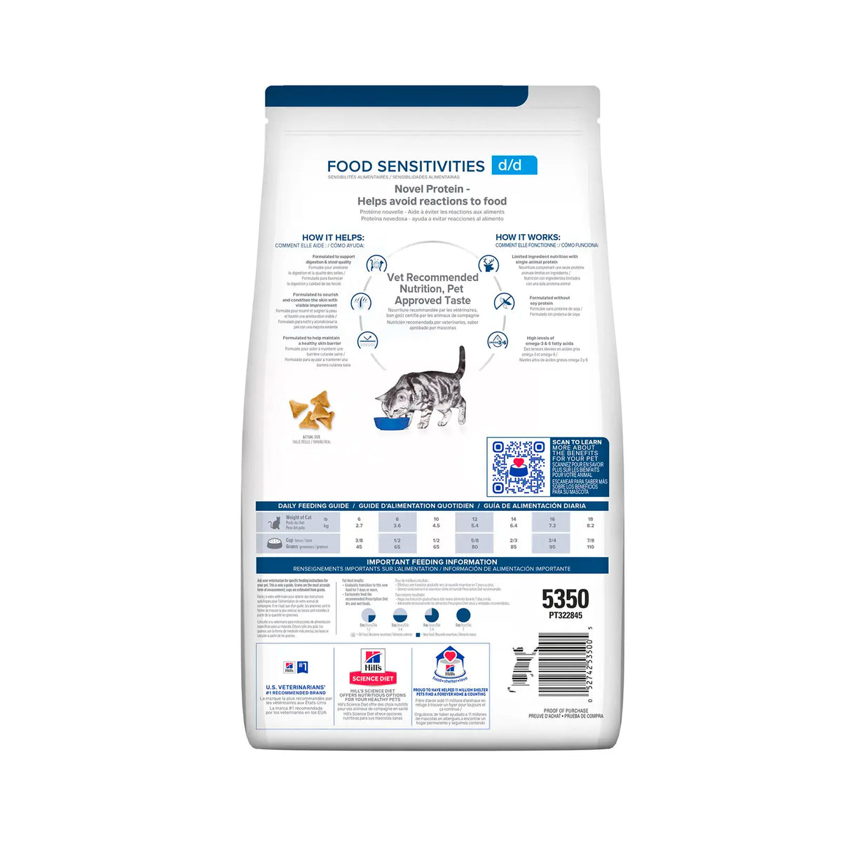 Hill's Prescription Diet - Feline d/d Skin Sensitivities Venison & Green Pea