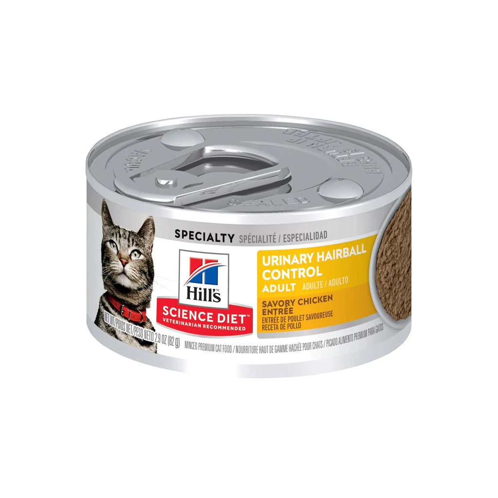 Hill's Science Diet - Feline Adult Urinary Hairball Control Savory Chicken Entrée 2.9oz