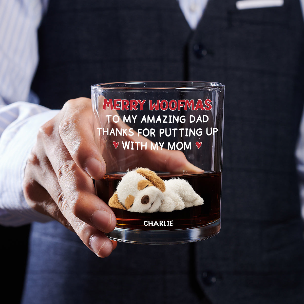 Thank You Dad - Personalized Whiskey Glass