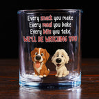 Watching You Forever - Personalized Whiskey Glass