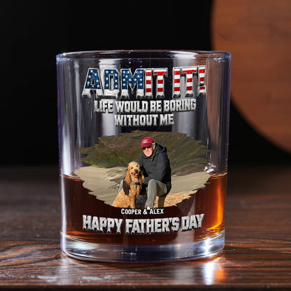Unforgettable Dog Photo - Personalized Whiskey Glass
