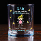 Dad This Day Ours - Personalized Whiskey Glass