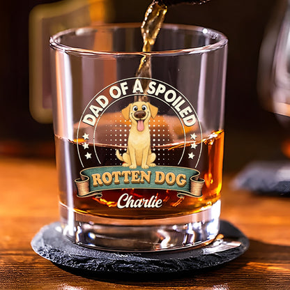 Stylized Funny Rotten Dogs - Personalized Whiskey Glass