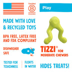 West Paw Tizzi Treat & Tug Dog Toys