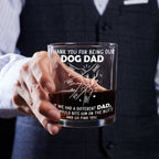 Thanks For Being Our Dog Dad - Personalized Whiskey Glass