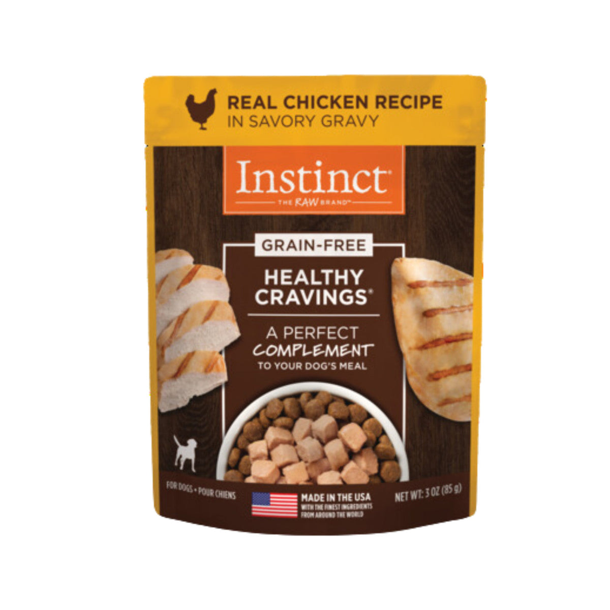 Instinct - Healthy Cravings Wet Pouch For Dogs - Real Chicken Recipe