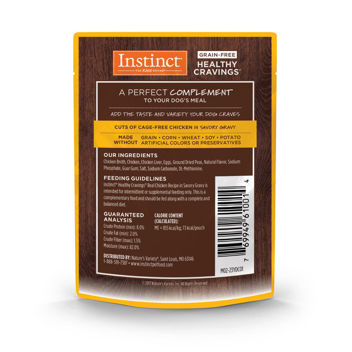 Instinct - Healthy Cravings Wet Pouch For Dogs - Real Chicken Recipe
